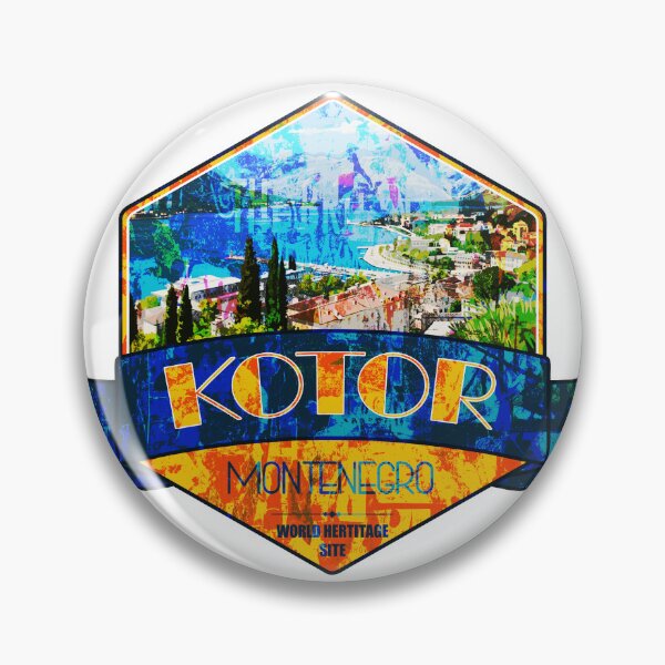 Item preview, Kotor Montenegro World Hertitage Site Grunge Style designed and sold by Wanderful-roads.