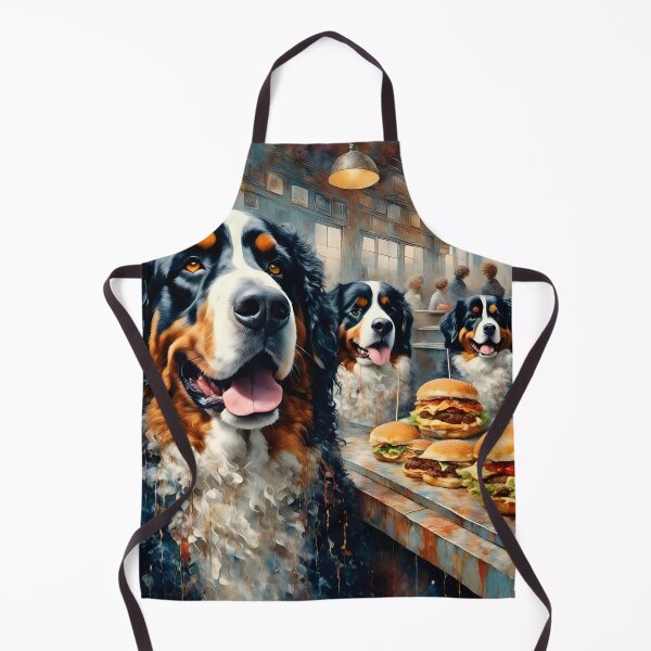 Item preview, Bernese Mountain Dogs Visit the Diner designed and sold by Angelandspot.