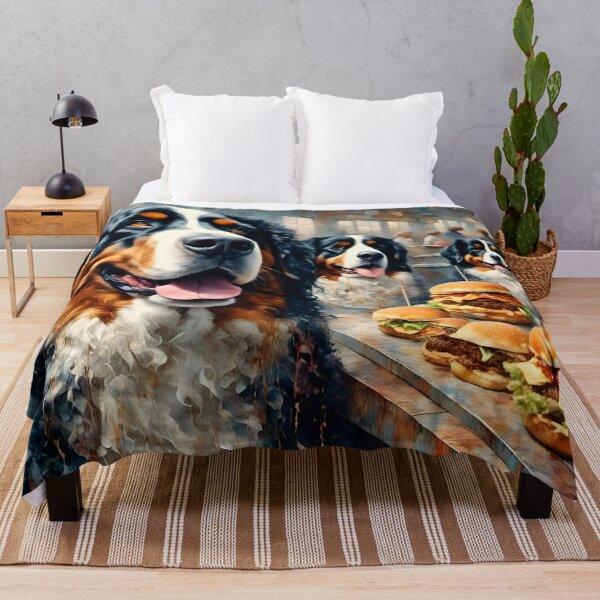 Item preview, Bernese Mountain Dogs Visit the Diner designed and sold by Angelandspot.
