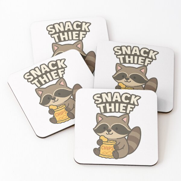 Item preview, Snack Thief Raccoon – Cute Cartoon Chips Lover designed and sold by ALITOPRINCE.