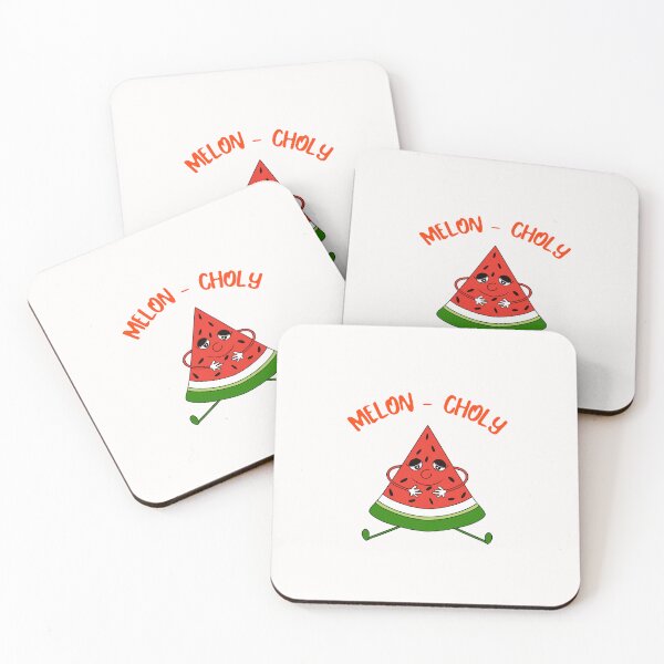 Item preview, Funny Watermelon Slice Melon Choly Pun designed and sold by Sartoris Art.