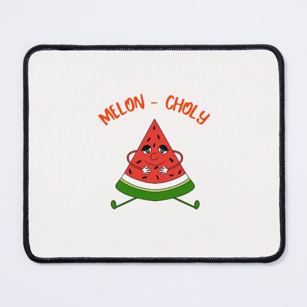 Item preview, Funny Watermelon Slice Melon Choly Pun designed and sold by Sartoris Art.