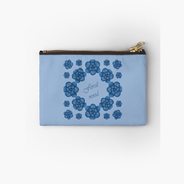 Item preview, The inscription "Floral mood" with blue flowers designed and sold by Cherevan.