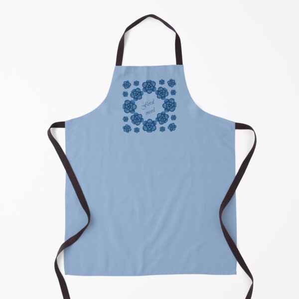 Item preview, The inscription "Floral mood" with blue flowers designed and sold by Cherevan.