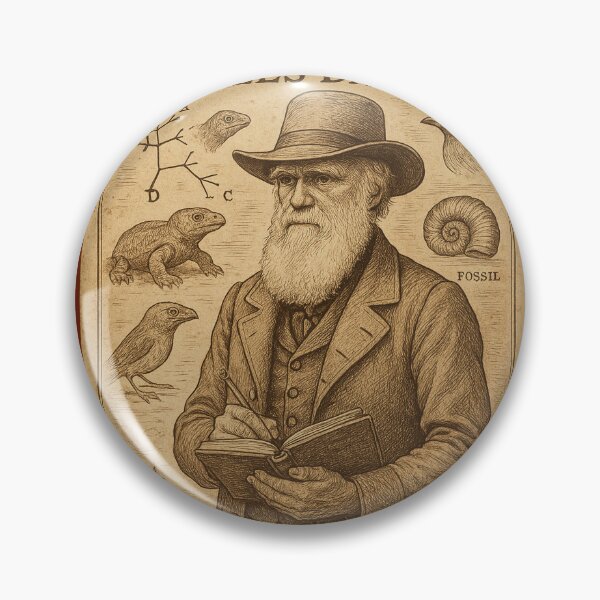 Item preview, Charles Darwin Vintage Exploration Poster – 19th Century Scientific Illustration Style designed and sold by PrometheusStyle.