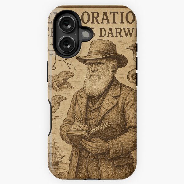 Item preview, Charles Darwin Vintage Exploration Poster – 19th Century Scientific Illustration Style designed and sold by PrometheusStyle.