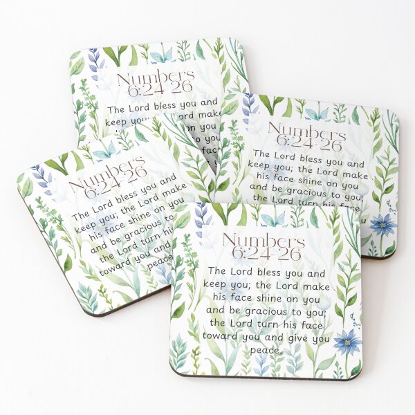 Item preview, Numbers 6:24-26 Christian Bible Verse Art designed and sold by Our Bible Journey.
