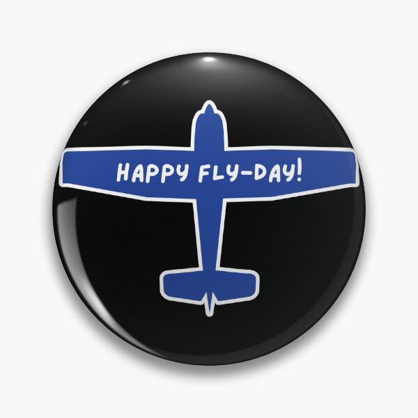 Item preview, Happy FLY-day! - Royal Blue and White Ink designed and sold by OozingOut.
