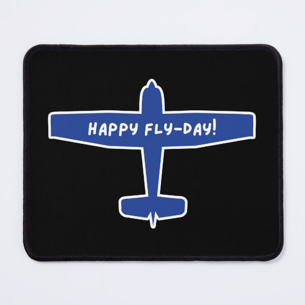 Item preview, Happy FLY-day! - Royal Blue and White Ink designed and sold by OozingOut.