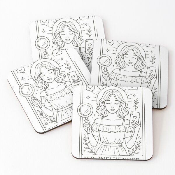 Item preview, The Influencer – Contemporary Tarot Illustration designed and sold by Luz M. Oroño.