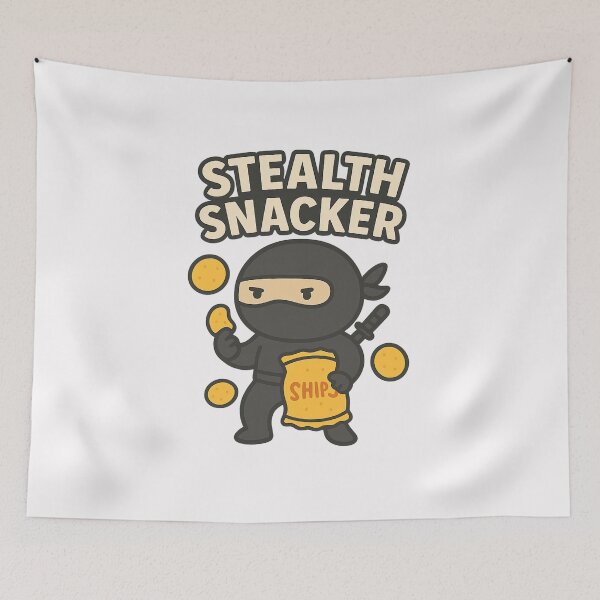 Item preview, Stealth Snacker – Ninja Snack Attack designed and sold by ALITOPRINCE.