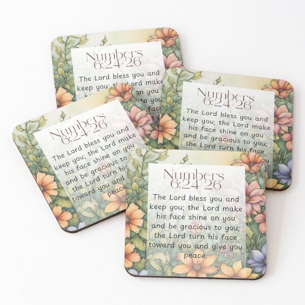 Item preview, Numbers 6:24-26 Christian Bible Verse Art designed and sold by Our Bible Journey.