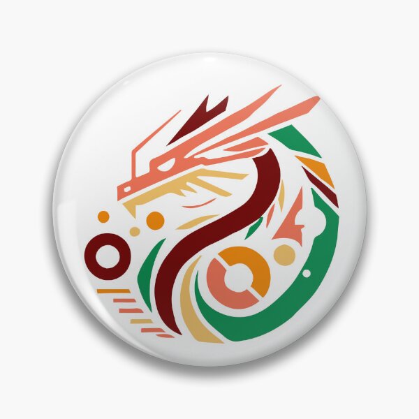 Item preview, Abstract Geometric Dragon – Tribal Asian Myth Creature in Bold Colors designed and sold by Artticadesigns.