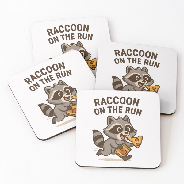 Item preview, Raccoon on the Run – Pizza Snatch Mission designed and sold by ALITOPRINCE.