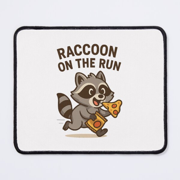 Item preview, Raccoon on the Run – Pizza Snatch Mission designed and sold by ALITOPRINCE.