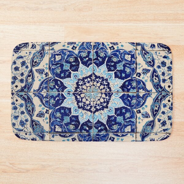 Item preview, Persian Blue Floral Tile Pattern Islamic Art Design designed and sold by anass002.