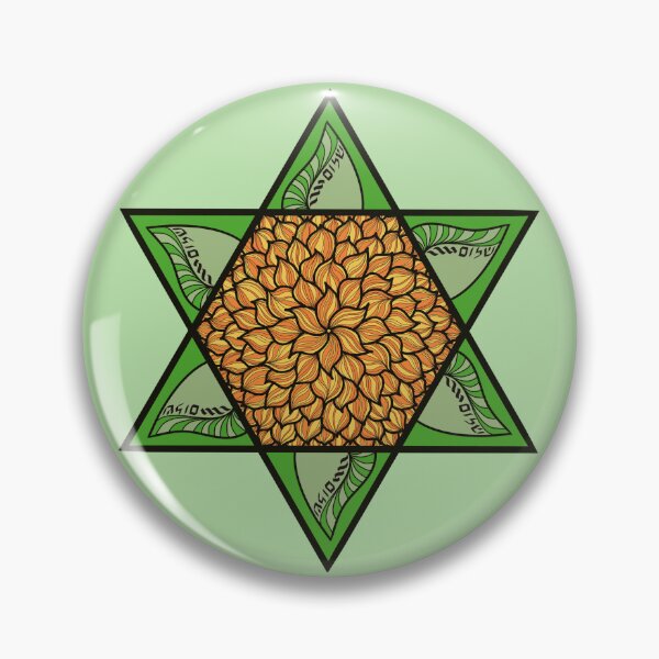 Item preview, Floral Magen David - 2 designed and sold by LennyAD.