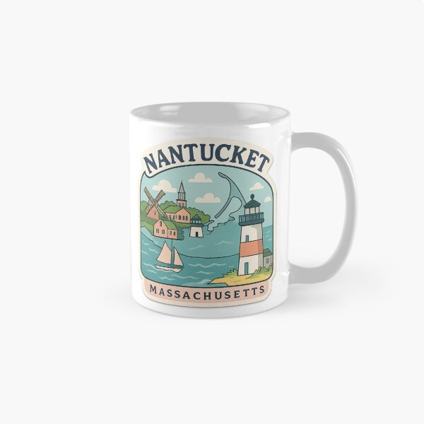 Item preview, Nantucket, MA designed and sold by GoldenHourGroove.