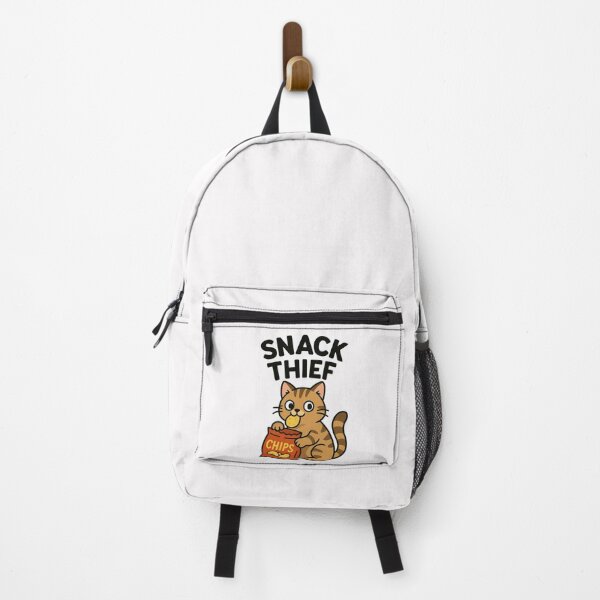 Item preview, Snack Thief – Mischievous Cat with Chips designed and sold by ALITOPRINCE.