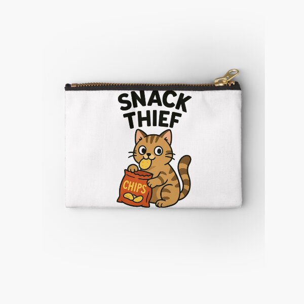 Item preview, Snack Thief – Mischievous Cat with Chips designed and sold by ALITOPRINCE.