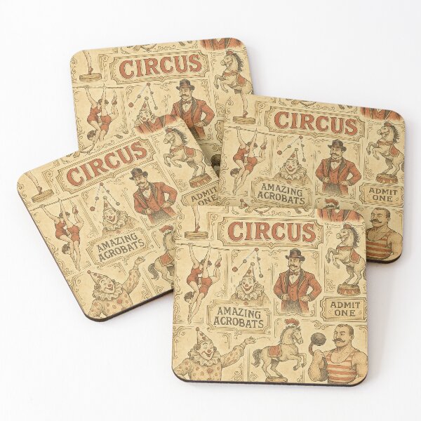 Item preview, Vintage Circus Poster Collage Design designed and sold by weirdfishes123.