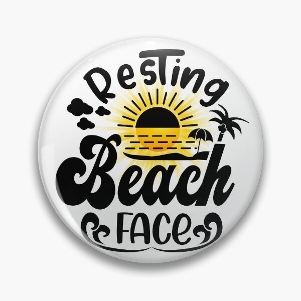 Item preview, Resting beach face designed and sold by Krazy4Keepsakes.
