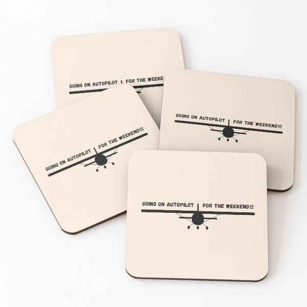 Item preview, Going On Autopilot For The Weekend-Black Ink designed and sold by OozingOut.