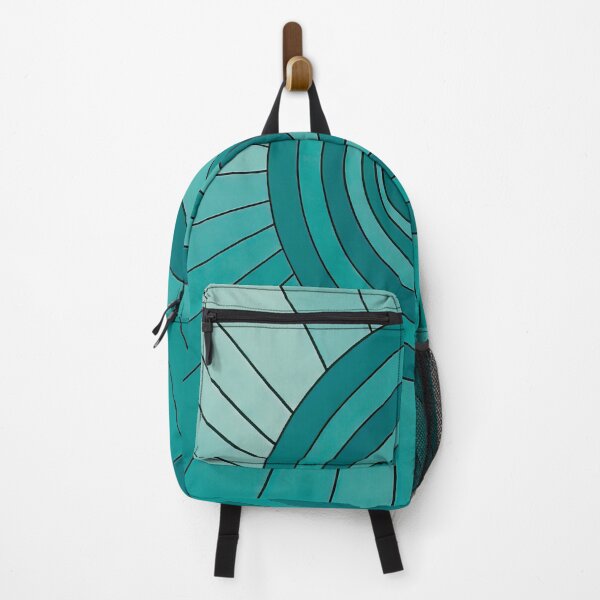 Item preview, Minimalist Teal Geometry - Spiral Abstract Radiating line Design designed and sold by Visions of the Magpie.