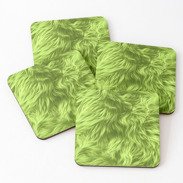 Item preview, Lime Green Faux Fur Texture Bold Fluffy Seamless Pattern designed and sold by anass002.