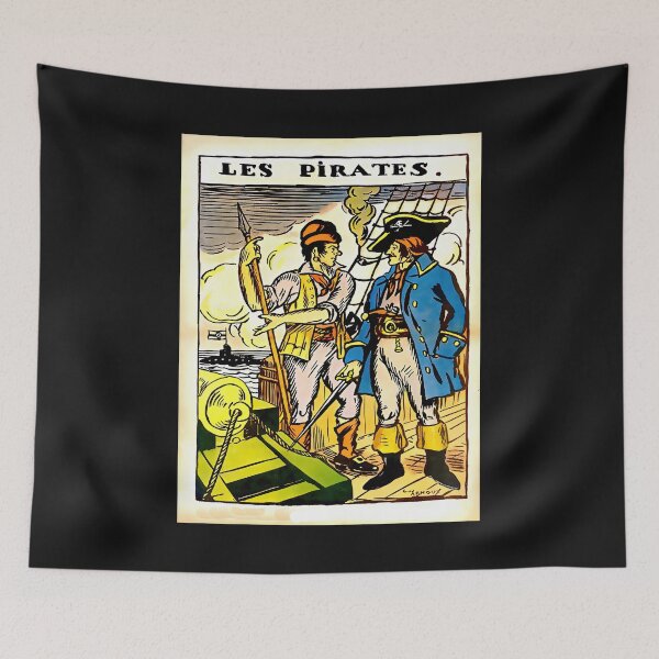 Item preview, Vintage French pirate illustration designed and sold by stevepaint.