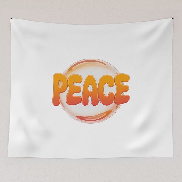 Item preview, Peace bubble text art. designed and sold by Joseph Hail.