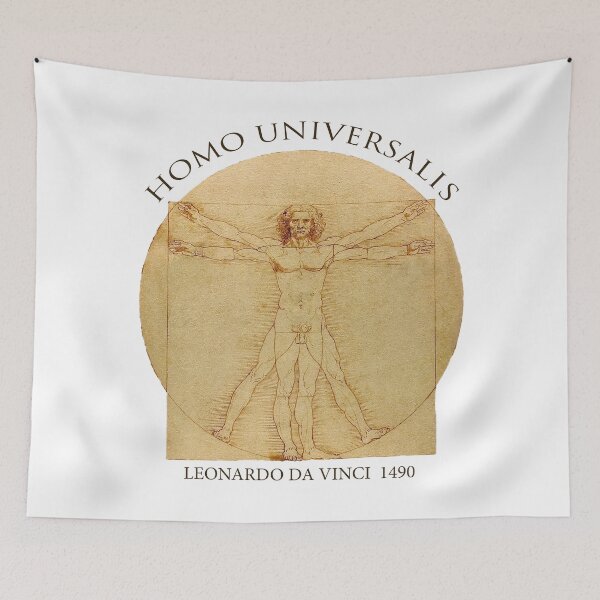 Item preview, Homo Universalis – Vitruvian Man by Leonardo da Vinci (1490) designed and sold by Daniel Hagerman.