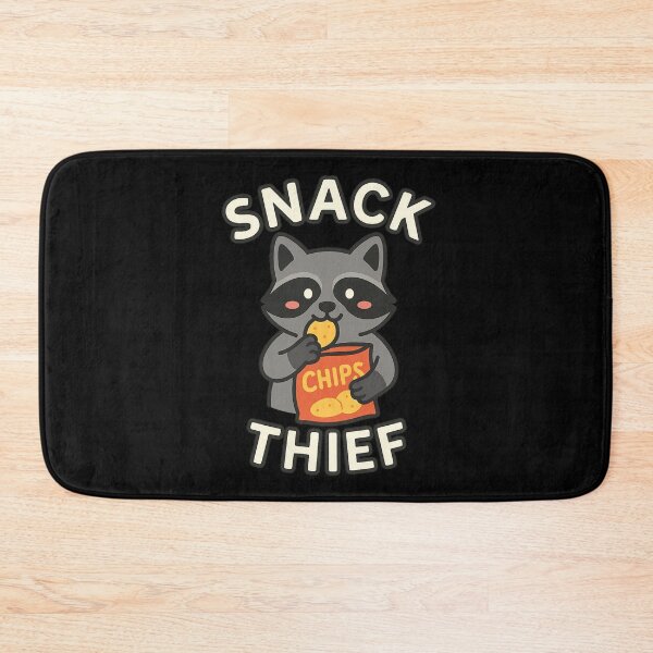 Item preview, Snack Thief – Blushing Raccoon with Chips designed and sold by ALITOPRINCE.