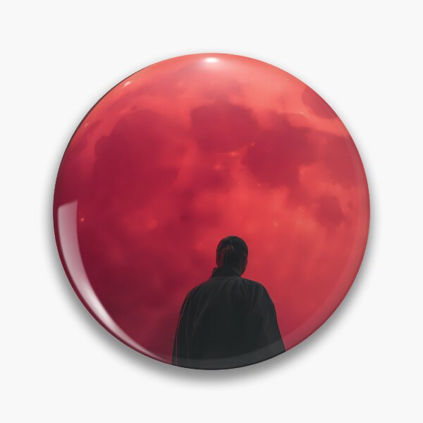 Item preview, Lone Samurai Under Blood Moon Epic Warrior Silhouette Art designed and sold by anass002.