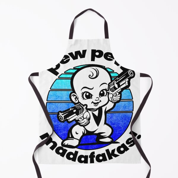 Item preview, Pew Pew Madafakas! Unique Boss Baby illustration for light background designed and sold by PixelPunny.