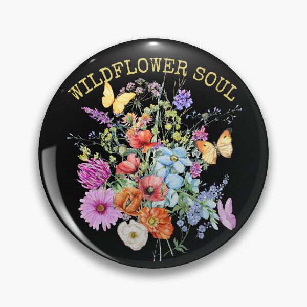 Item preview, Wildflower Soul Butterflies Pollinator Native Flowers Colorful Design designed and sold by EarthArtDesigns.