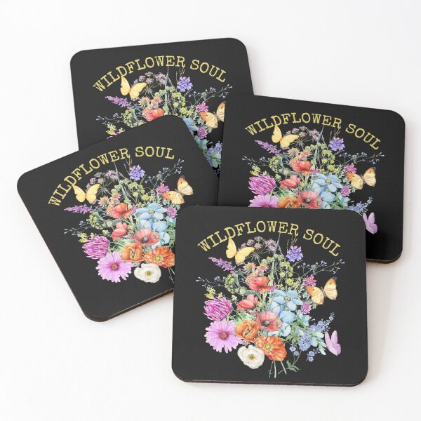 Item preview, Wildflower Soul Butterflies Pollinator Native Flowers Colorful Design designed and sold by EarthArtDesigns.