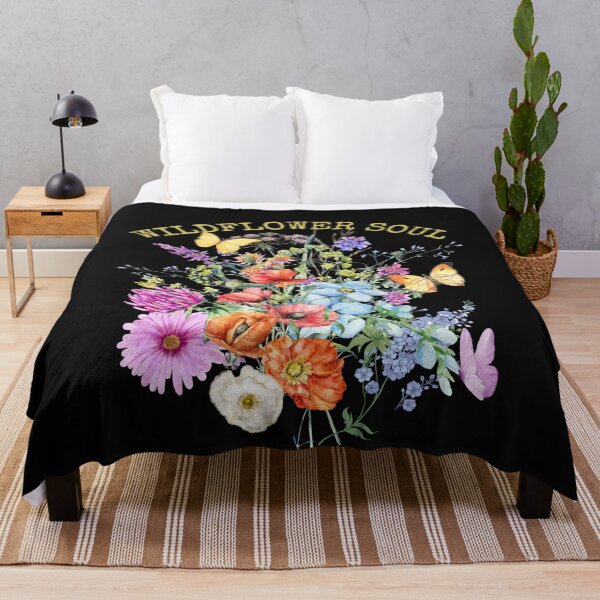 Item preview, Wildflower Soul Butterflies Pollinator Native Flowers Colorful Design designed and sold by EarthArtDesigns.