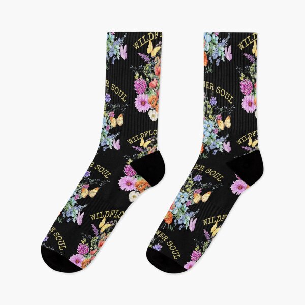 Item preview, Wildflower Soul Butterflies Pollinator Native Flowers Colorful Design designed and sold by EarthArtDesigns.