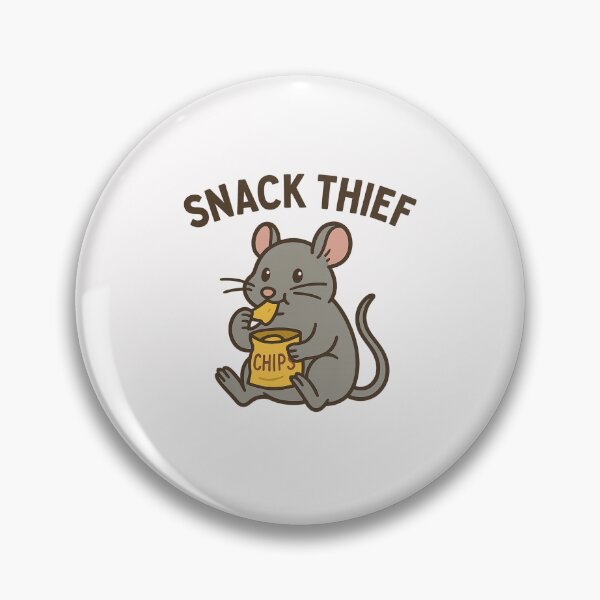Item preview, Snack Thief – Cheeky Mouse with Chips designed and sold by ALITOPRINCE.
