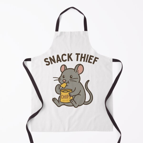 Item preview, Snack Thief – Cheeky Mouse with Chips designed and sold by ALITOPRINCE.