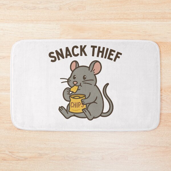 Item preview, Snack Thief – Cheeky Mouse with Chips designed and sold by ALITOPRINCE.