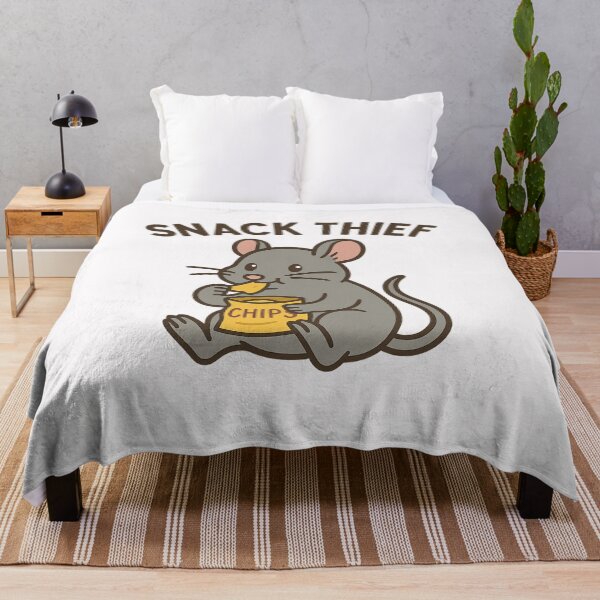 Item preview, Snack Thief – Cheeky Mouse with Chips designed and sold by ALITOPRINCE.
