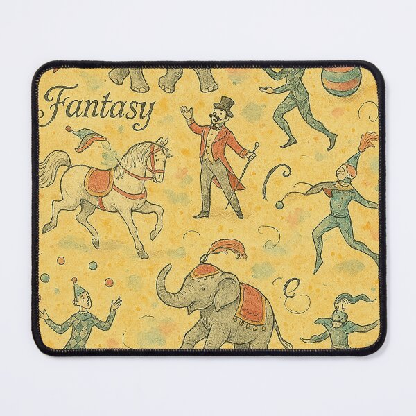 Item preview, Whimsical Vintage Circus Fantasy Art designed and sold by weirdfishes123.
