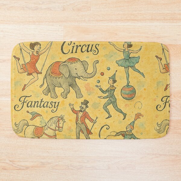 Item preview, Whimsical Vintage Circus Fantasy Art designed and sold by weirdfishes123.