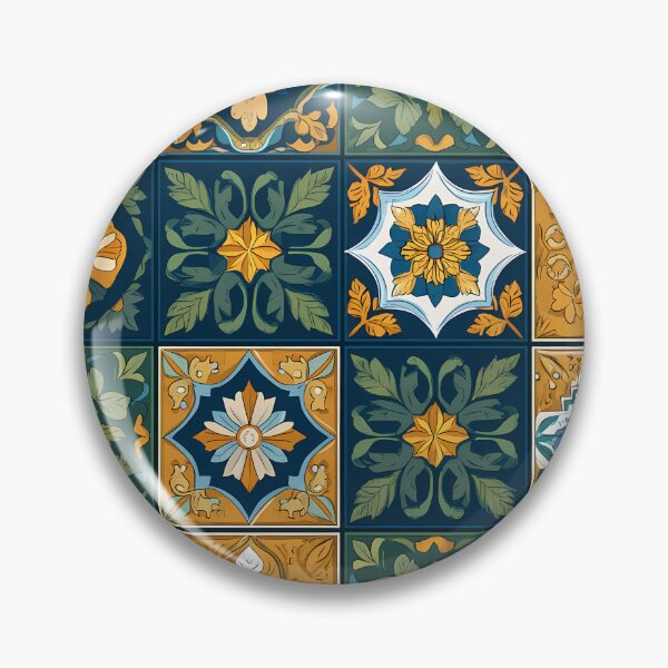 Item preview, Vintage European Tile Pattern Retro Ornamental Mosaic Design designed and sold by anass002.