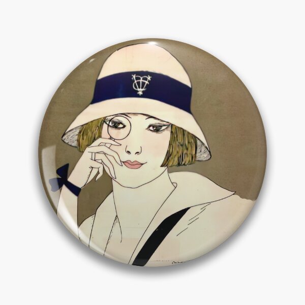 Item preview, vintage portrait of a flapper designed and sold by stevepaint.