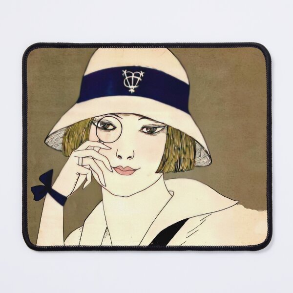 Item preview, vintage portrait of a flapper designed and sold by stevepaint.