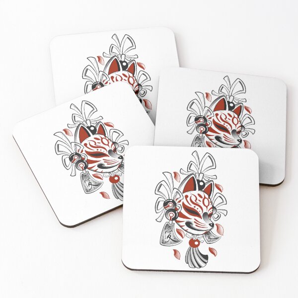 Item preview, Japanese kitsune mask designed and sold by 7Delamancha.