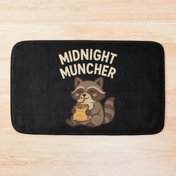 Item preview, Midnight Muncher – Late Night Raccoon Snack designed and sold by ALITOPRINCE.
